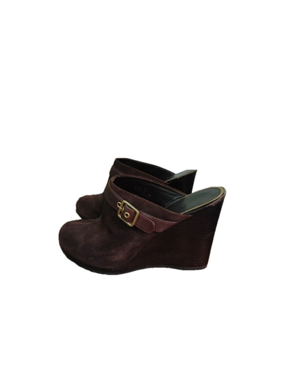 Ralph Lauren Yeva Suede Wedges Size 9.5M